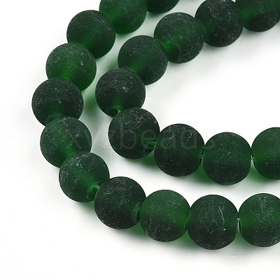 Transparent Glass Beads Strands GLAA-T032-T8mm-MD22-1