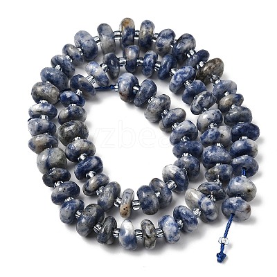 Natural Blue Spot Jasper Beads Strands G-L649-C01-01-1