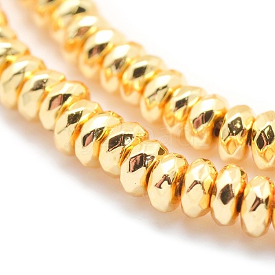 Electroplate Non-magnetic Synthetic Hematite Beads Strands G-L485-06B-G-1