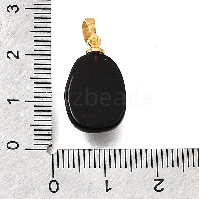 Natural Obsidian Pendants G-T151-03E-1