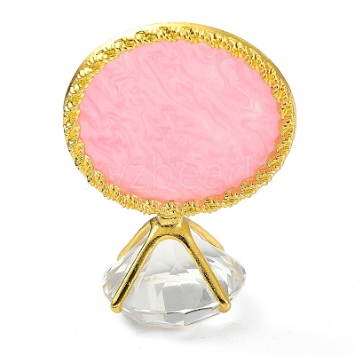 Resin Nail Art Palettes with Diamond Base Nail Mixing Palette Polish Color Mixing Plate Nail Holder ODIS-XCP0001-11-1