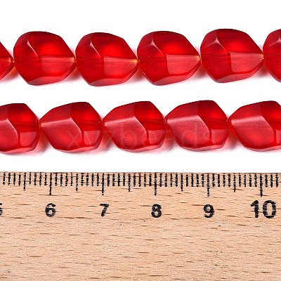 Frosted Glass Beads Strands GLAA-T023-30A-1