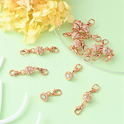 1Pc Alloy Crystal Rhinestone Magnetic Clasps ALRI-YW0001-11RG-1