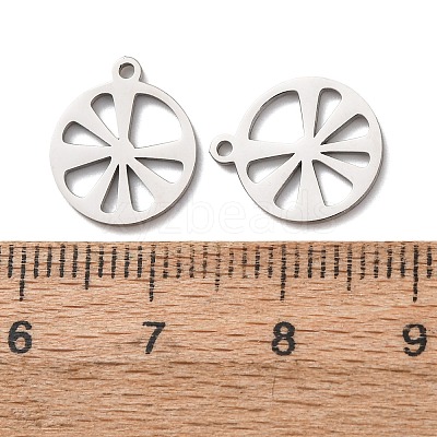 Hollow 304 Stainless Steel Pendants STAS-C176-04P-1