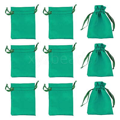 10Pcs Brocade Good Luck Fortune Drawstring Gift Blessing Bags PAAG-TADJ0001-01D-1