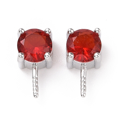 Rhodium Plated 925 Sterling Silver Peg Bails STER-D035-47P-03-1