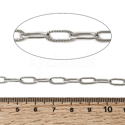 304 Stainless Steel Textured Cable Chains CHS-B015-08P-1