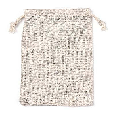 Cotton Packing Pouches Drawstring Bags ABAG-R011-10x14-1