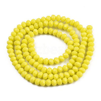 Opaque Solid Color Glass Beads Strands EGLA-A034-P8mm-D26-1