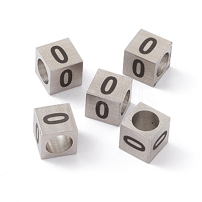 Tarnish Resistant 303 Stainless Steel European Beads STAS-G286-P09-1