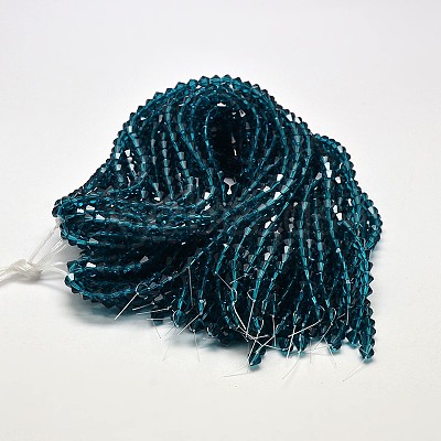Transparent Glass Beads Strands EGLA-A039-T2mm-D01-1