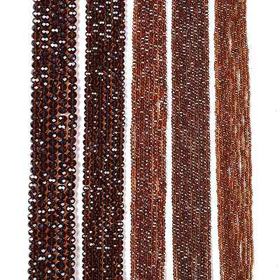 Electroplate Glass Beads Strands EGLA-A044-T1mm-A02-1