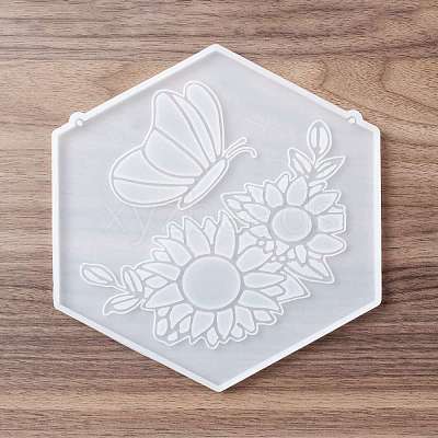 DIY Hexagon Shape Pendant Decoration Food-grade Silicone Molds SIMO-D002-03B-1