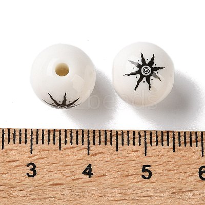 Printed Handmade Porcelain Beads PR-CBA3F2D-05F-1