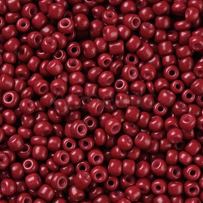 Baking Paint Glass Seed Beads SEED-S002-K14-1