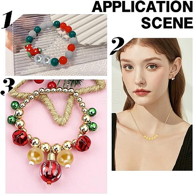 350Pcs 2 Colors Baking Paint Pearlized Glass Pearl Round Bead Strands HY-AR0001-14-1