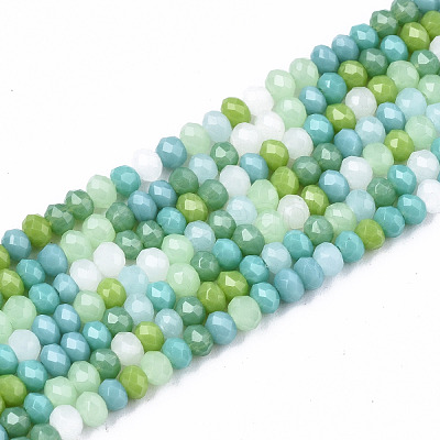 Opaque Glass Beads Strands X-GLAA-T006-07-A02-1