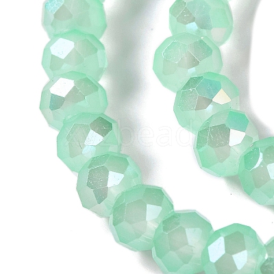 Baking Electroplate Glass Beads Strands X1-DGLA-A039-J6MM-B07-1