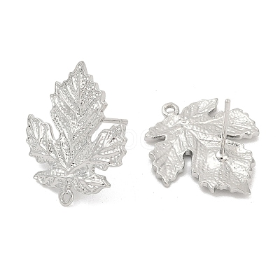 Brass Stud Earring Findings LS-KK-Z099-04P-02-1