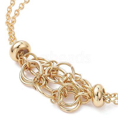 Brass Macrame Pouch Braided Gemstone Holder Bracelet Making BJEW-JB09645-01-1