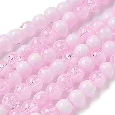 Crackle Glass Beads Strands GLAA-U001-6mm-03-1