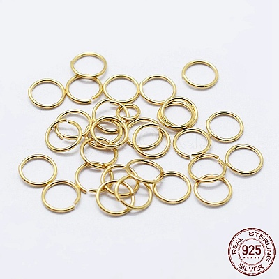 925 Sterling Silver Saw Cut Open Jump Rings STER-F036-02G-0.9x4mm-1
