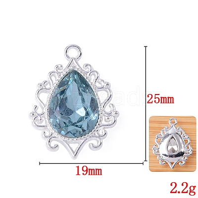 Glass Rhinestone Pendants FIND-WH0021-91S-019-1
