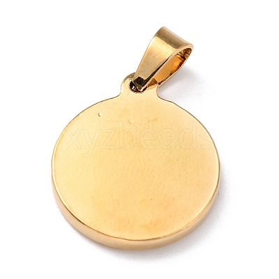 304 Stainless Steel Pendants STAS-J036-010G-1