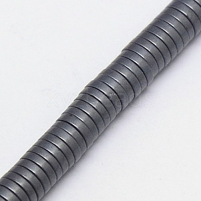 Non-magnetic Synthetic Hematite Beads Strands G-J164B-4mm-02-1