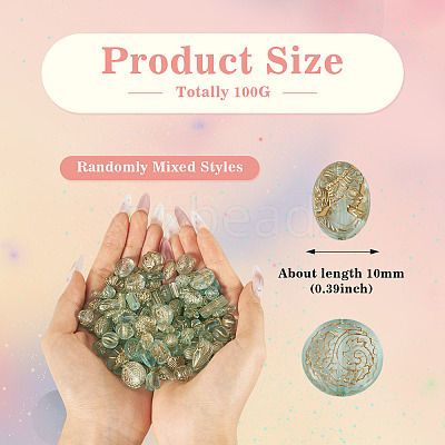 100G Transparent Acrylic Beads OACR-BT0001-07B-1