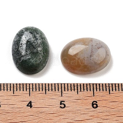 Natural Indian Agate Cabochons G-G145-01B-34-1