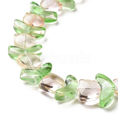 Transparent Glass Beads Strands LAMP-H061-02A-1