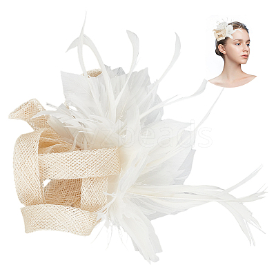 Women's Feather Aligator Hair Clips OHAR-WH0034-13B-1