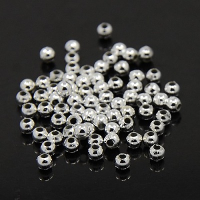 Plating Plastic Acrylic Round Beads PACR-L003-5mm-S-1