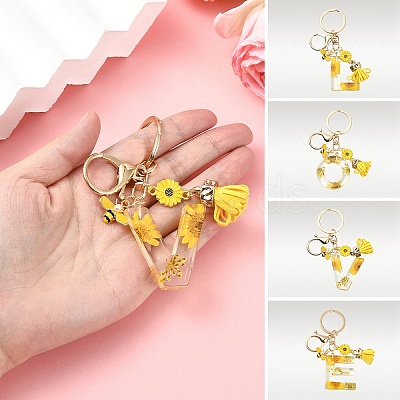 Resin & Alloy Enamel Keychain X1-KEYC-YW00134-01-1
