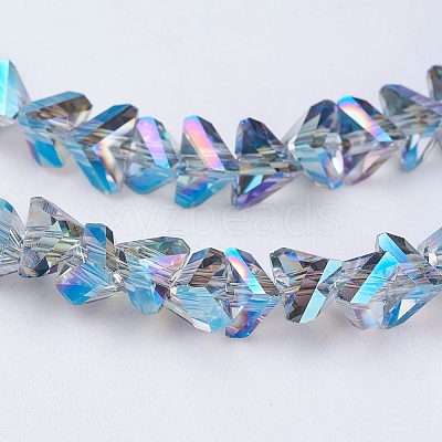 Electroplate Glass Beads Strands EGLA-J145-6mm-FR03-1