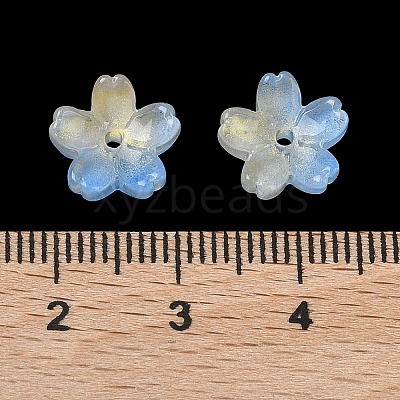 Dyed & Heated Glass Bead Caps GLAA-Z019-03L-1