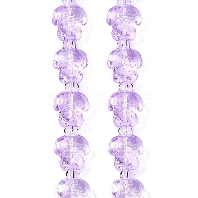 Transparent Glass Enamel Beads Strands GLAA-B021-06B-1