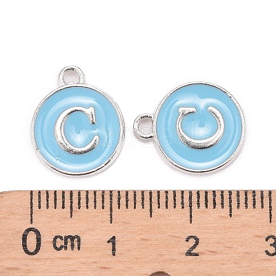 Platinum Plated Alloy Enamel Charms LS-X-ENAM-S118-04C-P-1