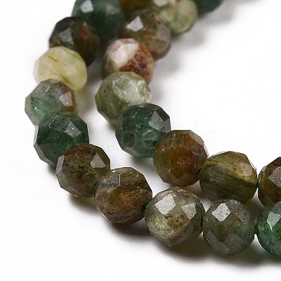 Natural Fuchsite Beads Strands X-G-C009-A02-1