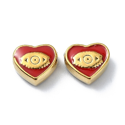 Ion Plating(IP) 304 Stainless Steel Enamel Beads STAS-Q318-11-1