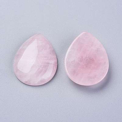 Natural Rose Quartz Cabochons G-E491-A-03-1
