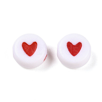 Opaque Acrylic Beads X-ACRP-T004-02A-1
