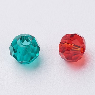 Glass Round Beads X-EGLA-J042-4mm-M03-1