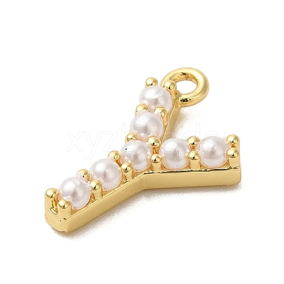 Plastic Imitation Pearl Pendants KK-P230-17G-Y-1