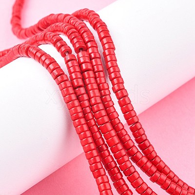 Synthetic Turquoise Beads Strands TURQ-G110-6x3mm-01-1