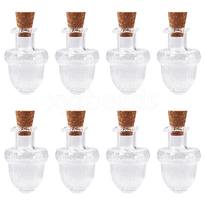 10Pcs Clear Glass Wishing Bottles AJEW-TA0002-85C-1