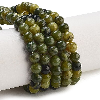 Natural Canada Jade Beads Strands G-NH0029-02B-1