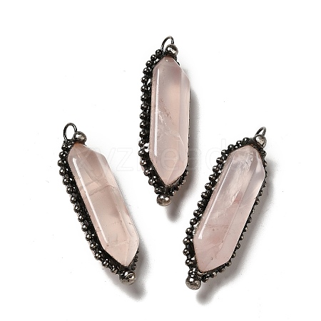 Natural Rose Quartz Big Pendants G-F731-05F-1