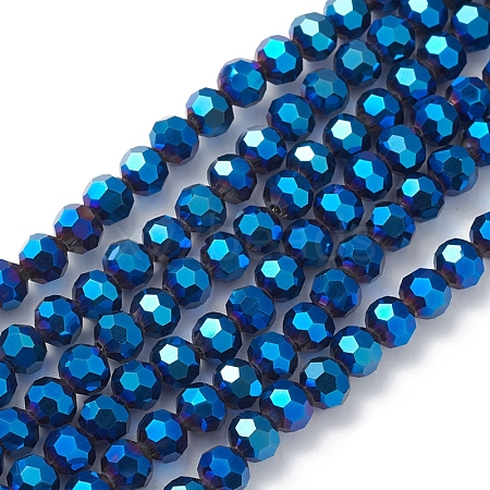 Electroplate Glass Beads Strands EGLA-K015-09A-1